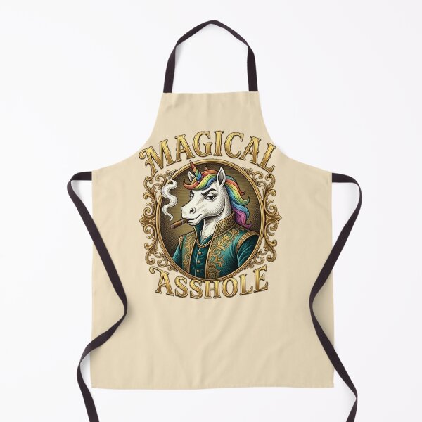 Item preview, Magical Asshole Unicorn Cigar Leather Jacket Graphic — Funny Dark Humor Pride Attitude designed and sold by SkTee2k.