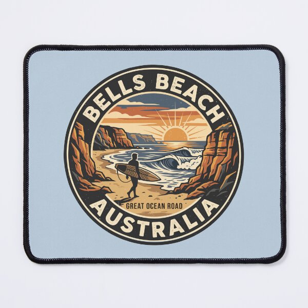 Item preview, Bells Beach Great Ocean Road Surf Sunset Badge designed and sold by Digital Art Works Hub.