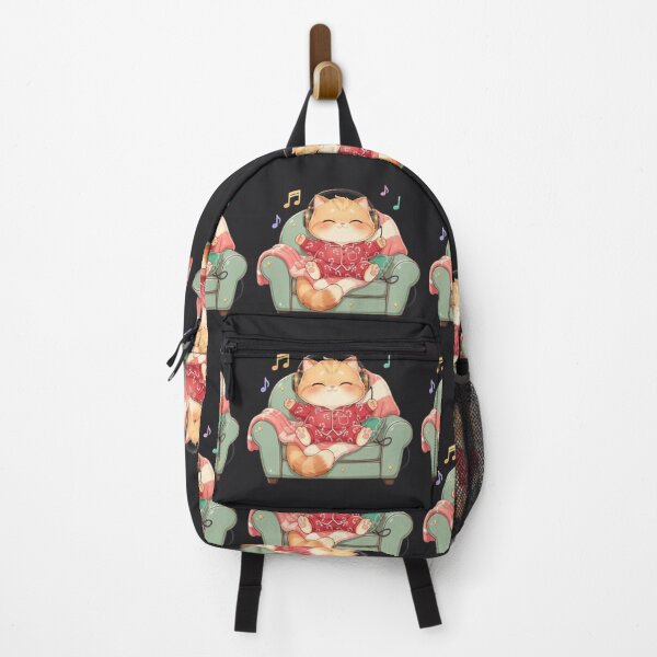 Item preview, Cute Cozy Cat Listening to Music designed and sold by Moody Vibes Studio.