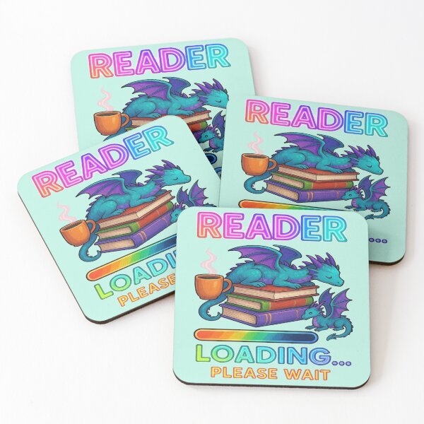 Item preview, Reader Loading Please Wait Funny Gamer Book Lover Design designed and sold by BookedAndDesign.