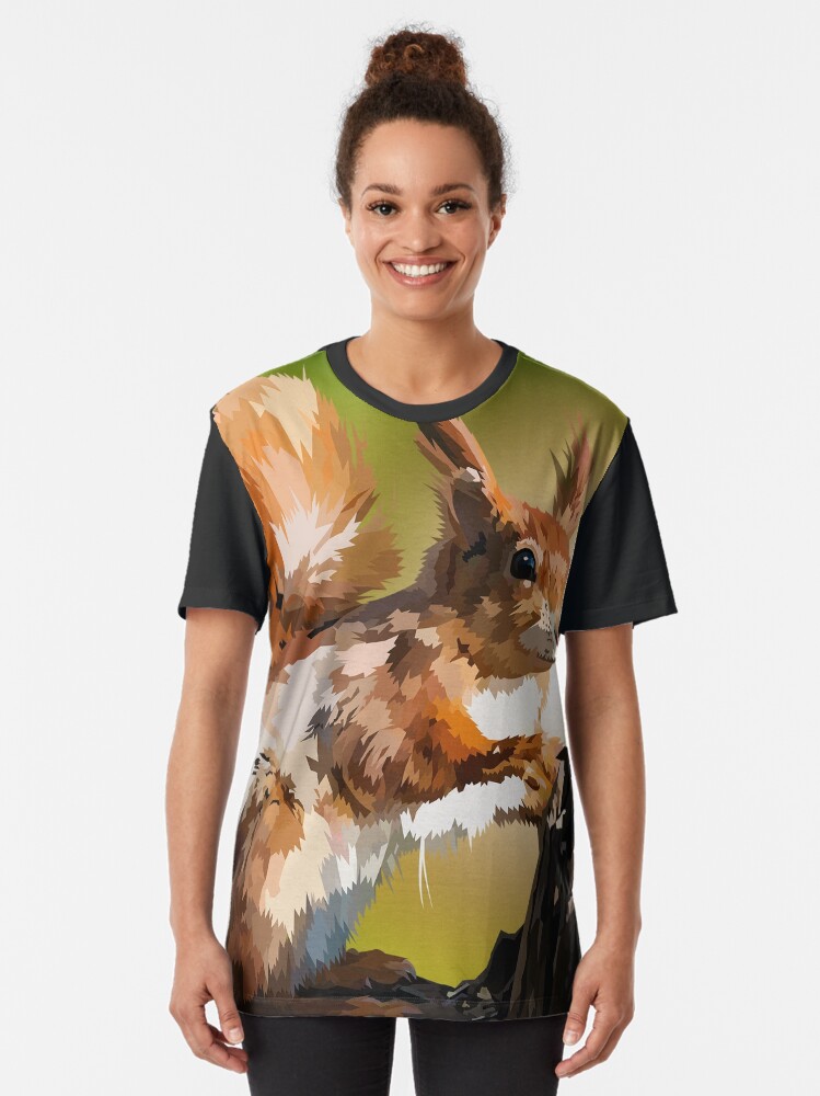 Alternate view of It's squirrel time! Graphic T-Shirt
