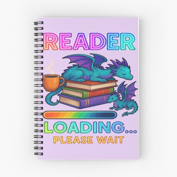 Item preview, Reader Loading Please Wait Funny Gamer Book Lover Design designed and sold by BookedAndDesign.