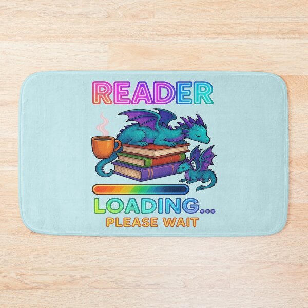 Item preview, Reader Loading Please Wait Funny Gamer Book Lover Design designed and sold by BookedAndDesign.