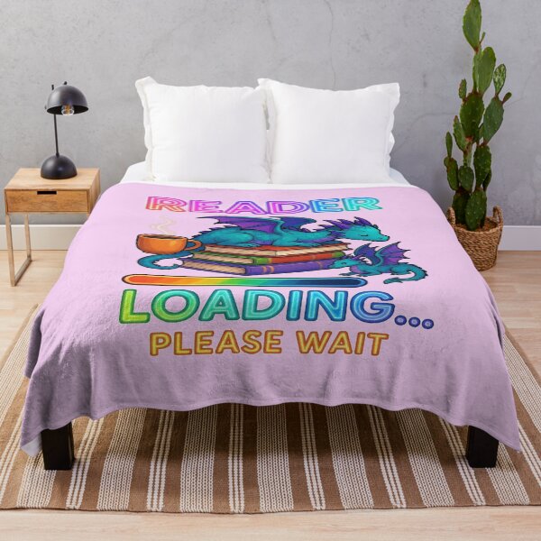 Item preview, Reader Loading Please Wait Funny Gamer Book Lover Design designed and sold by BookedAndDesign.