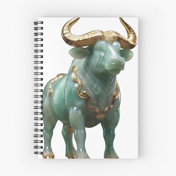Item preview, Green Jade Buffalo with Golden Horns designed and sold by Bluesax.