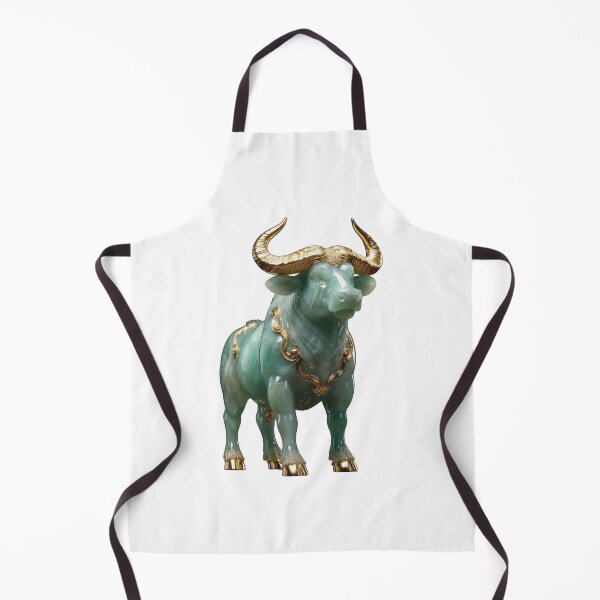 Item preview, Green Jade Buffalo with Golden Horns designed and sold by Bluesax.