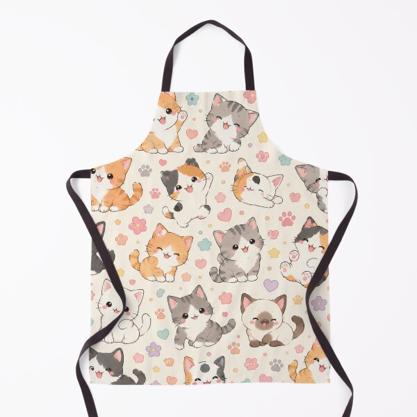 Item preview, Kawaii Cat Pattern Seamless Design designed and sold by Aramdesing.