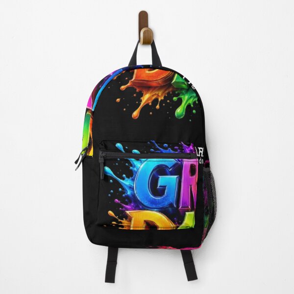 Item preview, Grow Daily Vibrant Neon Paint Splash Motivational Typography Art designed and sold by Pawar1999.