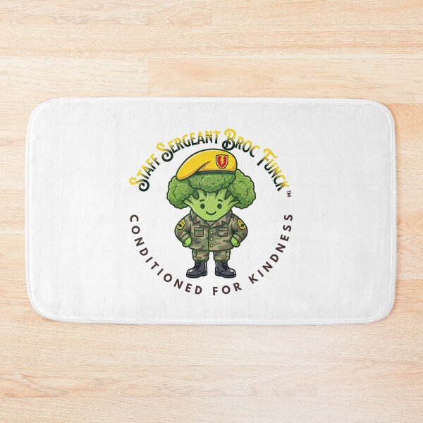 Item preview, Sergeant Brock Funck — Cute Military Broccoli Kawaii Food Art | Conditioned For Kindness designed and sold by monolithstudio.