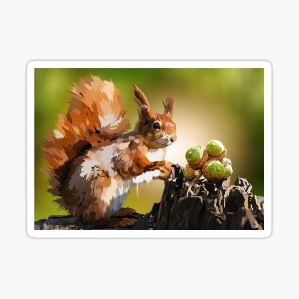It's squirrel time! Sticker