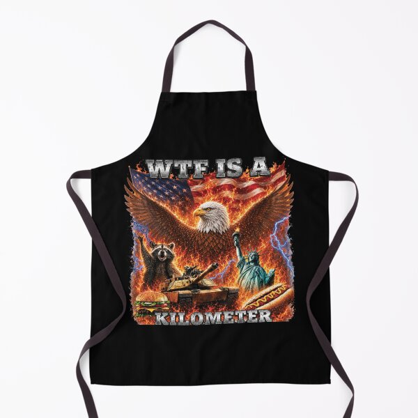 Item preview, WTF Is A Kilometer Funny Patriotic USA Eagle Vintage American Meme 4th Of July Retro Independence Day designed and sold by modoodles357.