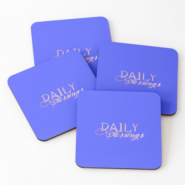 Item preview, Daily Blessings Handlettered Silver Quote designed and sold by NAYANA S KUMAR.
