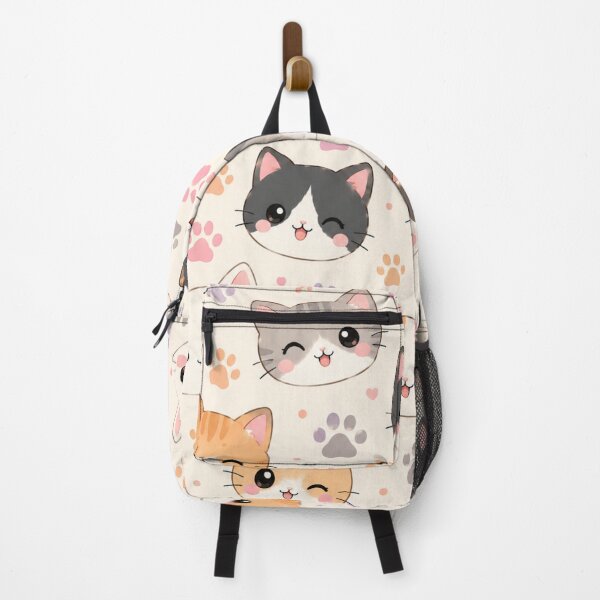 Item preview, Kawaii Cat Pattern Seamless Design designed and sold by Aramdesing.