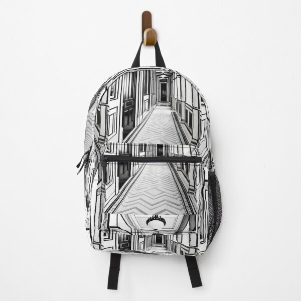 Item preview, Architecture - Vertiginous Perspective Corridor, Black and White Drawing designed and sold by Reverso-Design.