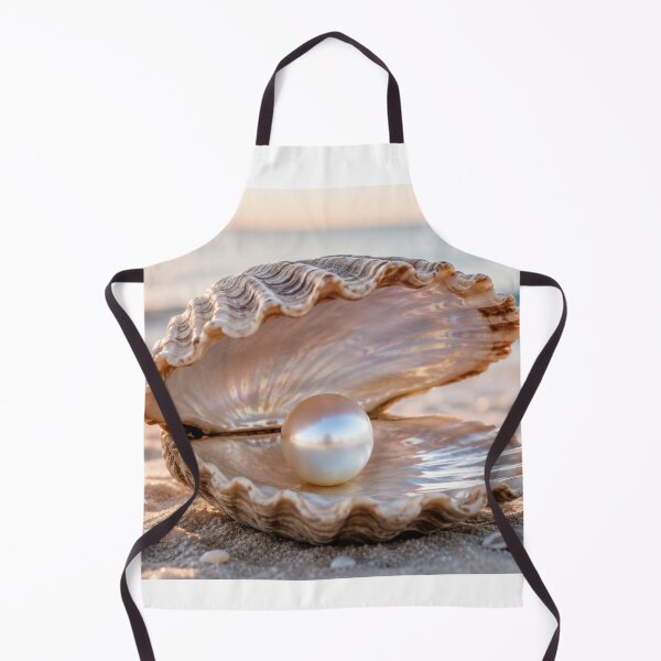 Item preview, Pearl in Oyster Shell on Beach designed and sold by VelarisMoon.
