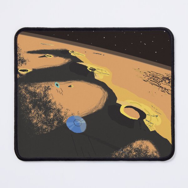 Item preview, Martians views with UFOs 1 designed and sold by M-Lipa.