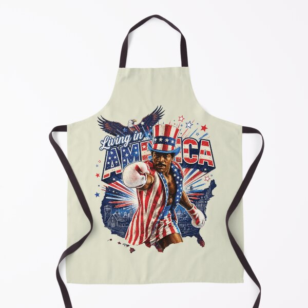 Item preview, Apollo Creed Living In America Patriotic Boxing Fourth Of July Vintage America Retro USA Fighter designed and sold by modoodles357.