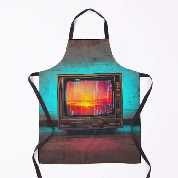 Item preview, Retro television synthwave sunset illustration designed and sold by Checho30.