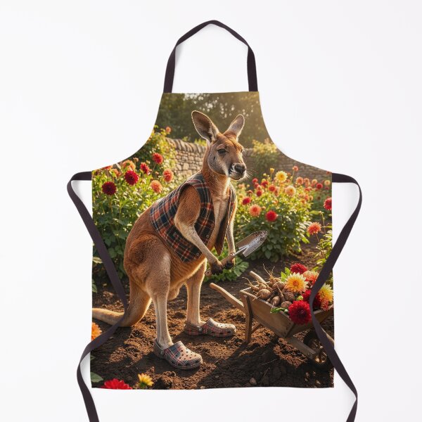 Item preview, Kangaroo Gardener Gathers Flowers designed and sold by Tridentulus.