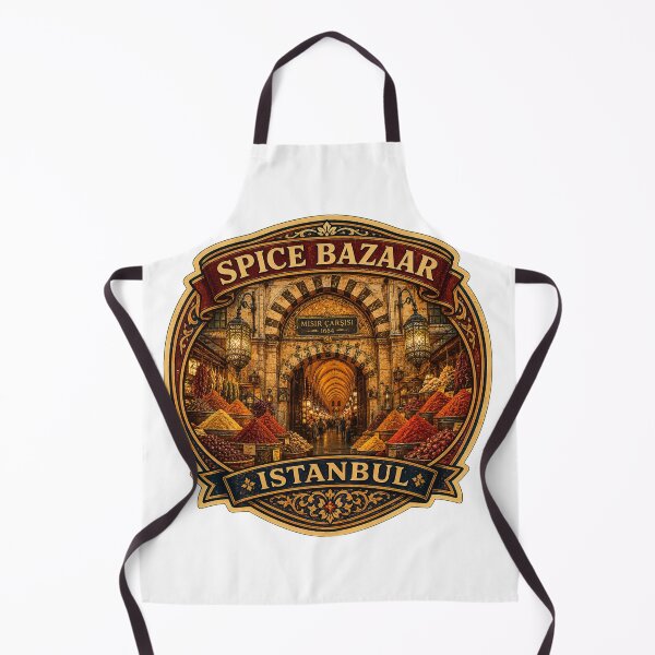 Item preview, Spice Bazaar Istanbul Vintage Travel Badge | Retro Turkey Souvenir Sticker designed and sold by DreamPaw Studio.