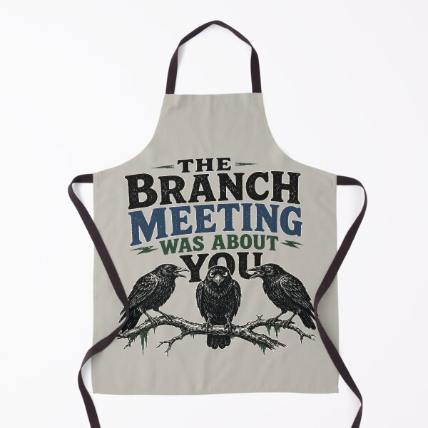 Item preview, The Branch Meeting Was About You Funny Retro Crow designed and sold by POD DYNASTY | Original Print On Demand T-Shirt Graphics.