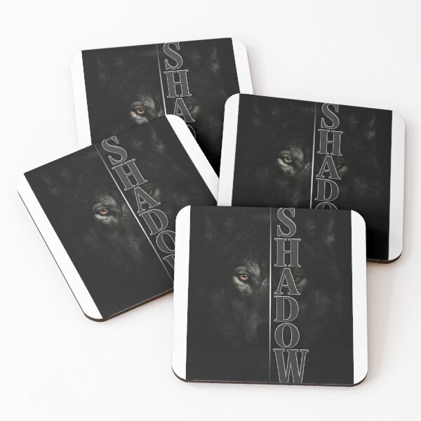 Item preview, Shadow Wolf Dark Split Design Motivational Wildlife Art designed and sold by Presshue.
