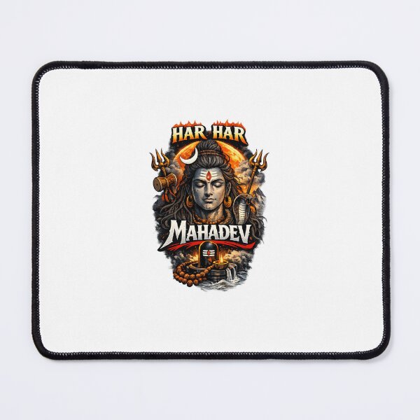 Item preview, Har Har Mahadev – Lord Shiva Devotional Spiritual Hindu Art Design designed and sold by MehraVibeStudio.