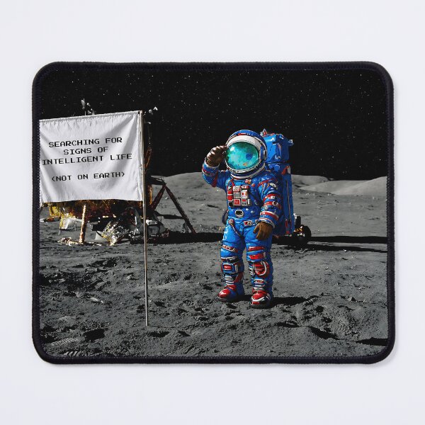 Item preview, Blue Spaceman To The Moon designed and sold by Choorstar.