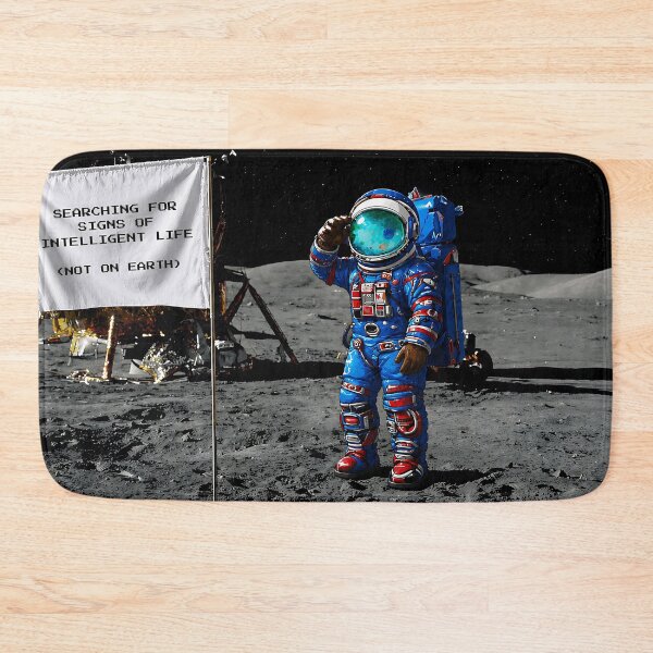 Item preview, Blue Spaceman To The Moon designed and sold by Choorstar.