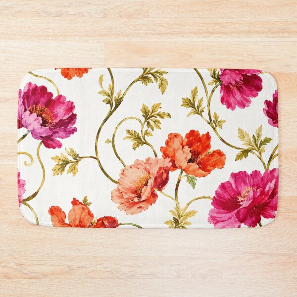 Item preview, Watercolor Vine Floral Pattern - Pink Orange Botanical designed and sold by Unhinged .Ink.