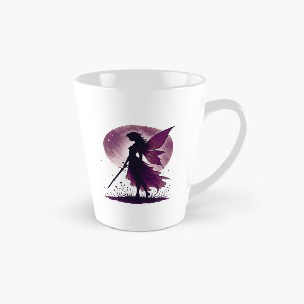 Item preview, Moonlit Fairy Warrior | Purple Fantasy Fairy Silhouette Art designed and sold by MysticPurpleHue.