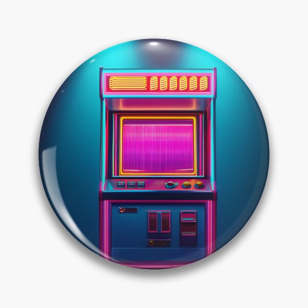 Item preview, Cyberpunk vintage gaming cabinet illustration designed and sold by Checho30.