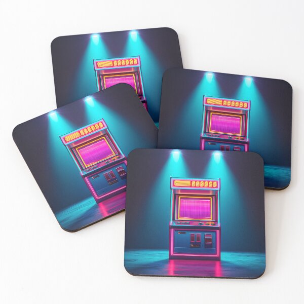 Item preview, Cyberpunk vintage gaming cabinet illustration designed and sold by Checho30.