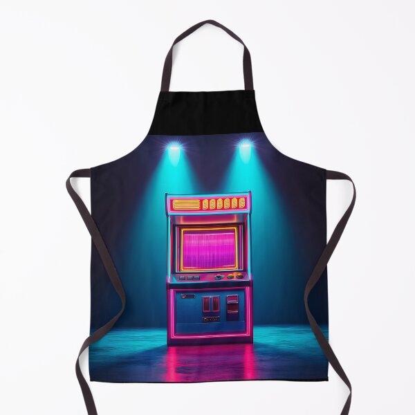 Item preview, Cyberpunk vintage gaming cabinet illustration designed and sold by Checho30.