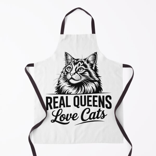 Item preview, Real Queens Love Cats Funny Cat Lover Shirt designed and sold by Cool-cat-art.