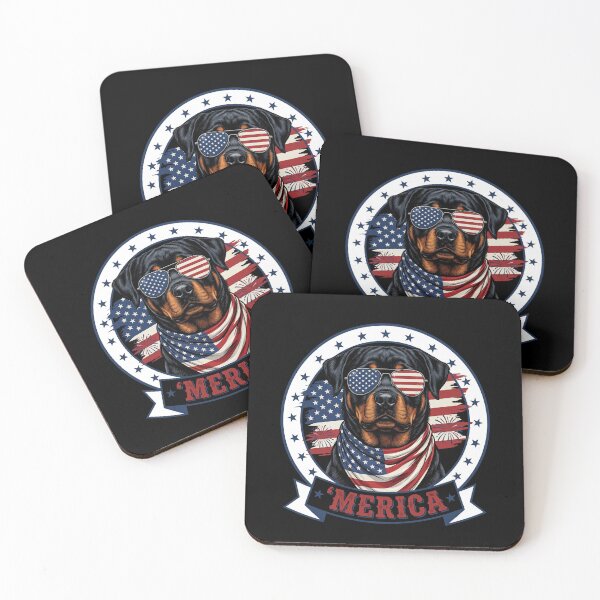 Item preview, 'Merica Rottweiler Patriotic American Dog Lover designed and sold by SofenArt.