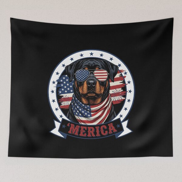Item preview, 'Merica Rottweiler Patriotic American Dog Lover designed and sold by SofenArt.