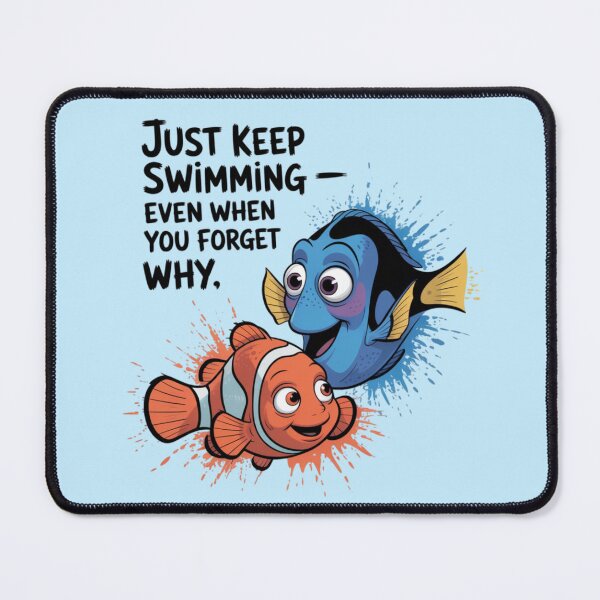 Item preview, Nemo and Dory - Just keep swimming — even when you forget why. designed and sold by 123ks.