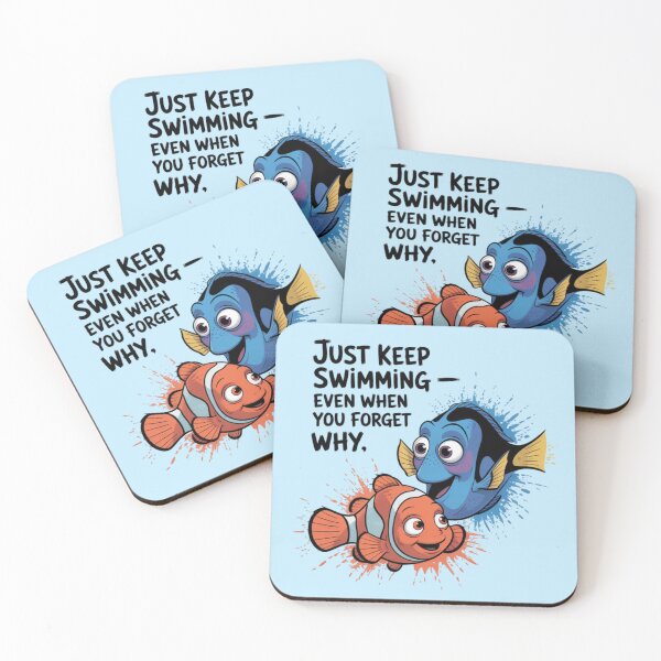 Item preview, Nemo and Dory - Just keep swimming — even when you forget why. designed and sold by 123ks.