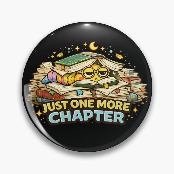 Item preview, Just One More Chapter Worm On A String Book Lover Reading Meme designed and sold by PunchDrop.