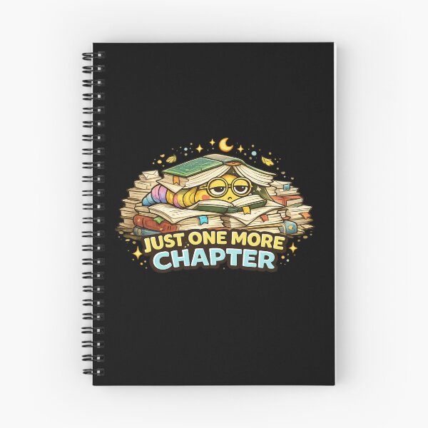 Item preview, Just One More Chapter Worm On A String Book Lover Reading Meme designed and sold by PunchDrop.