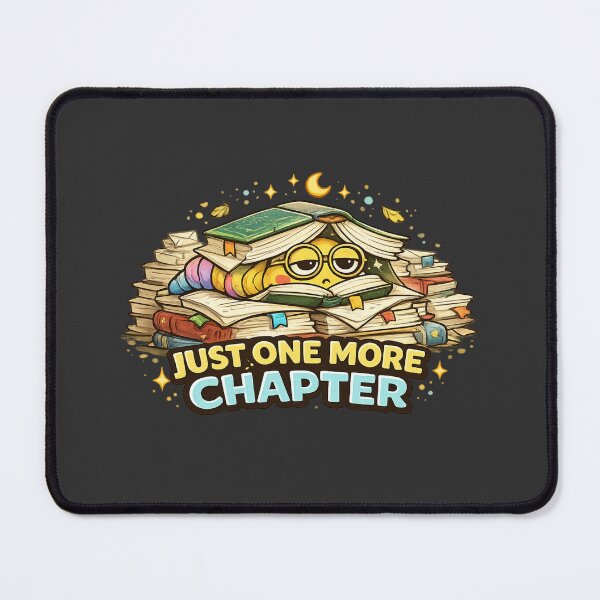 Item preview, Just One More Chapter Worm On A String Book Lover Reading Meme designed and sold by PunchDrop.