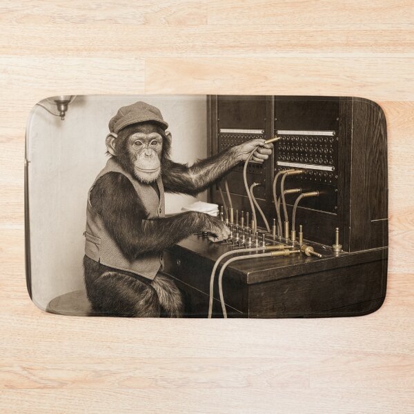 Item preview, Chimpanzee Switch Board Operator designed and sold by Tridentulus.