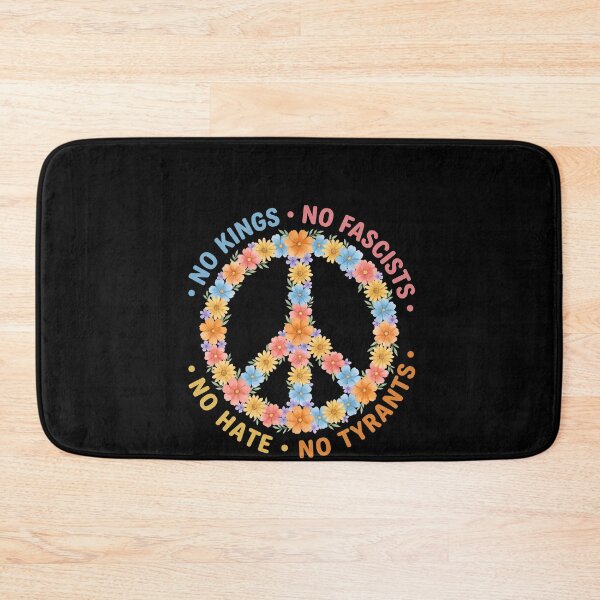 Item preview, No Kings No Fascists No Hate No Tyrants Peace Freedom Human Rights Activist designed and sold by SofenArt.