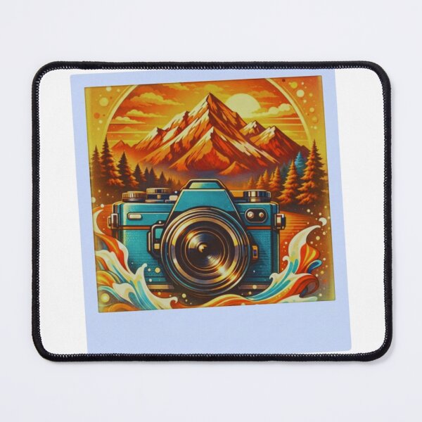 Item preview, Vintage Retro Camera Mountain Landscape Instant Photo Sticker designed and sold by GabeMountainArt.