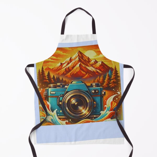 Item preview, Vintage Retro Camera Mountain Landscape Instant Photo Sticker designed and sold by GabeMountainArt.