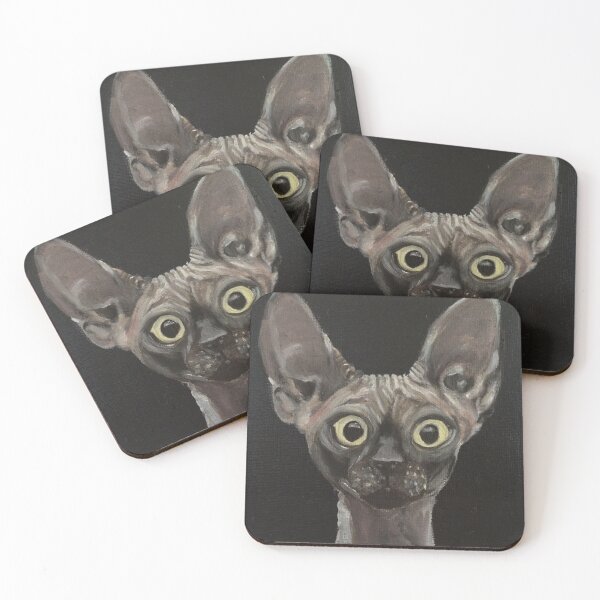 Item preview, Owl-eyed Furless Baby Sphynx  designed and sold by HBM Animal Art and More.