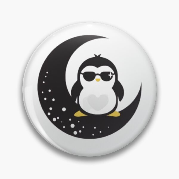 Item preview, Cool Penguin On the Moon Design designed and sold by ARVI'S ART STUDIO.