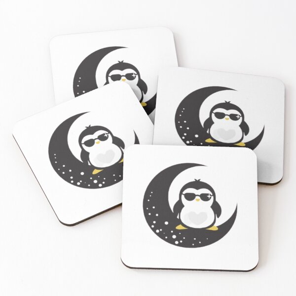 Item preview, Cool Penguin On the Moon Design designed and sold by ARVI'S ART STUDIO.
