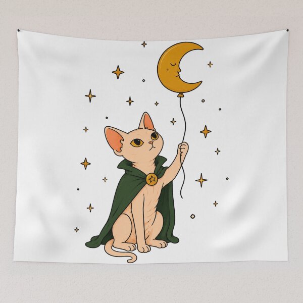 Item preview, Moon Balloon Sphynx Cat designed and sold by Region.